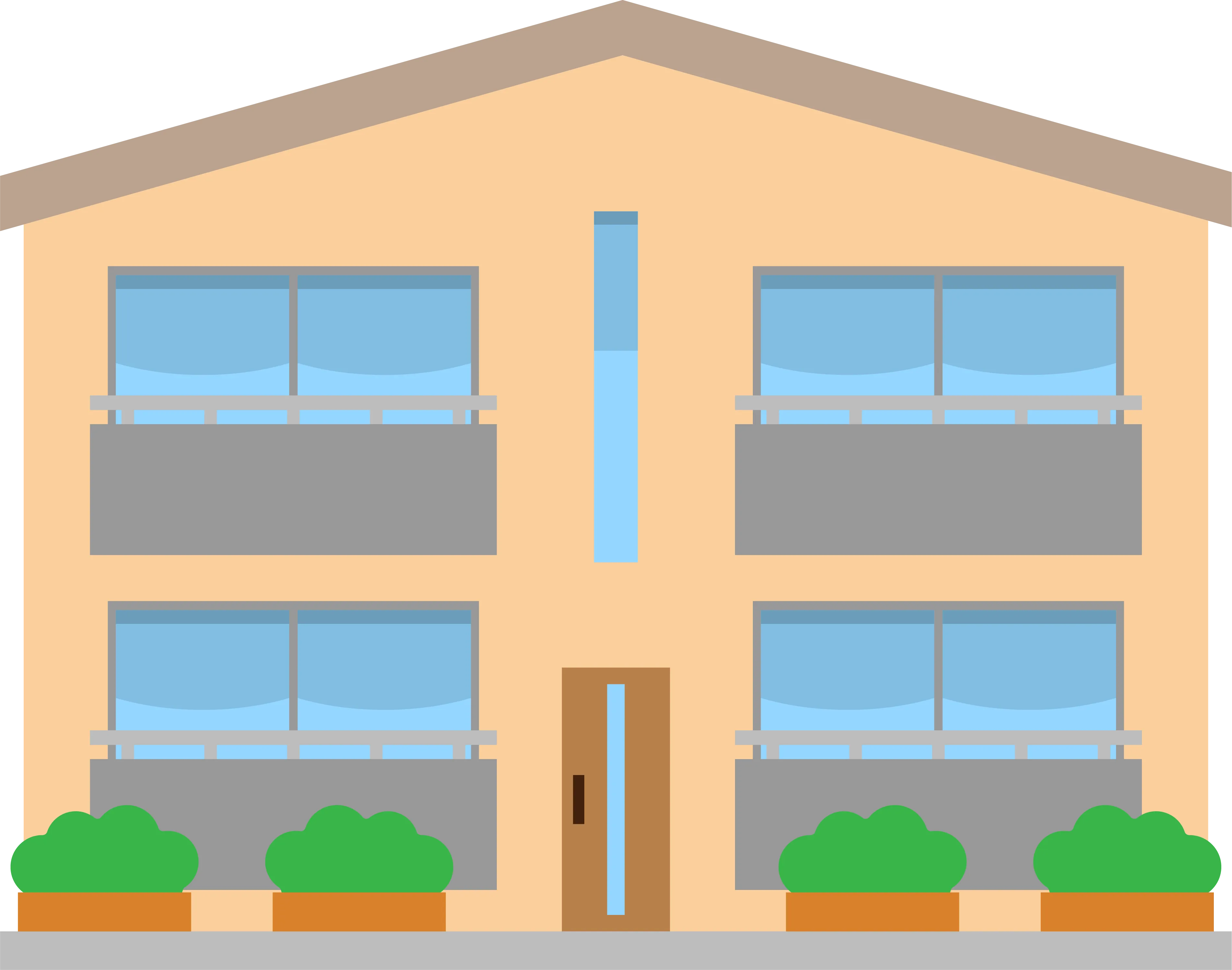 一軒家のイラスト