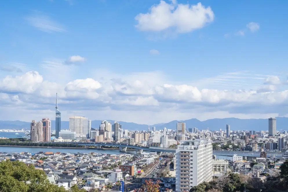 福岡の街の風景